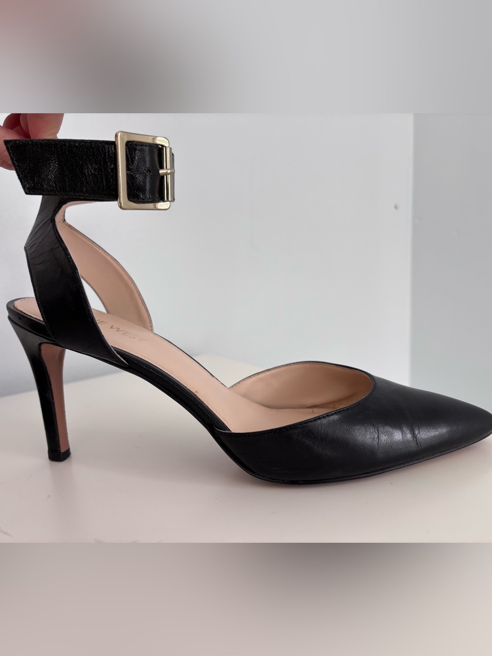 Nine West Black Kitten Heels